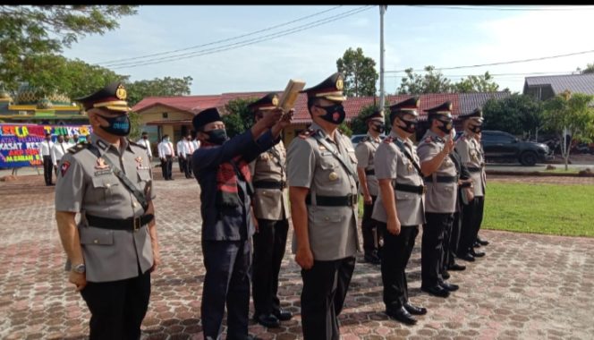 
					Polres Batubara Pimpin Sertijab 5 Perwira Polres Batubara