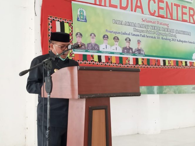 
					Bupati Simeulue : Sukseskan Pertanian Akan Dibangun Irigasi Sigulai