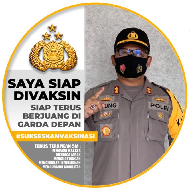 
					Kapolres Simeulue : “Beserta Jajaran Siap Disuntik Vaksin Sinovac Covid-19”.