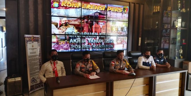 
					Polres Karimun Gelar Press Release Paparkan Capaian Kinerja Akhir Tahun 2020