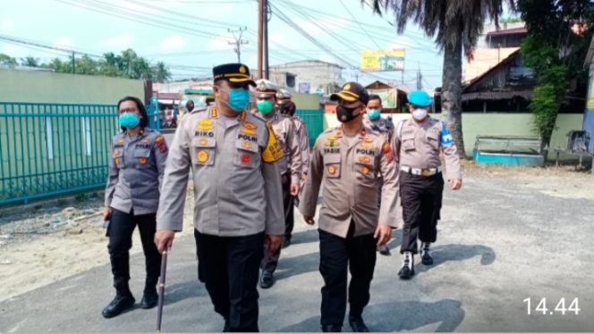
					Kapolrestabes Medan KBP Riko Sunarko, SH, SIK, MSi, Tinjau Pos Lantas Polsek Sunggal