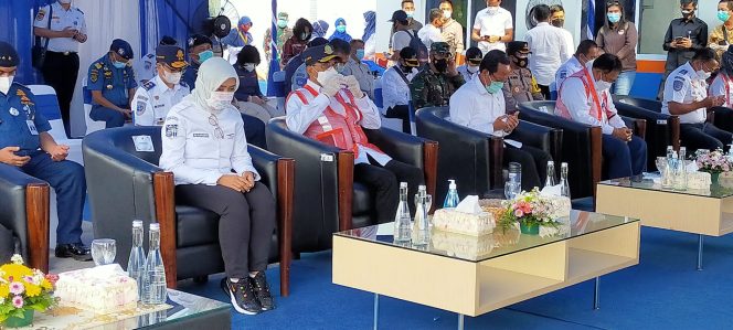 
					Ditandai  Dengan  Penekanan  Tombol   Sirene,Menhub  Budi Karya Sumadi  Resmikan  Pelabuhan  II   SADP  Telaga  Punggur,Kota  Batam 