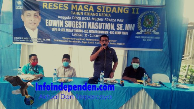 
					Reses Masa Sidang II DPRD Kota Medan Edwin Sugesti Nasution,SE.MM di Kel. Pahlawan