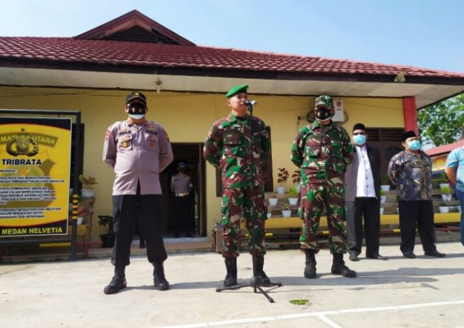 
					TNI – POLRI Apel Sinergitas Bersama Instansi Terkait Di Halaman Polsek Medan Helvetia