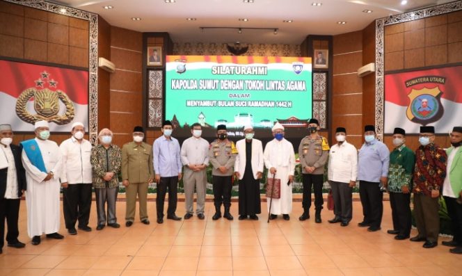 
					Kapolda Sumut Jalin Silaturahmi Bersama Tokoh Lintas Agama Sambut Bulan Ramadhan