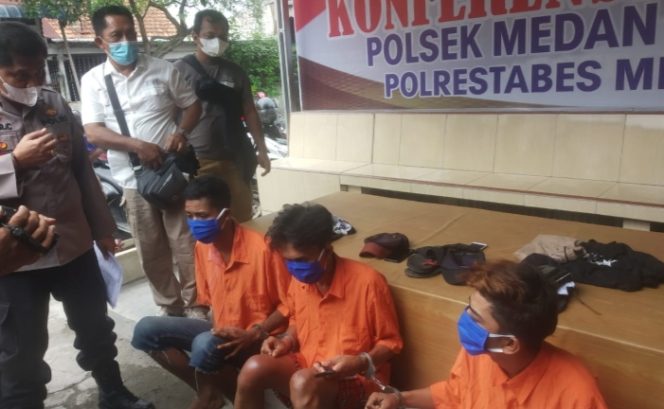 
					Tiga Pelaku Curanmor Di Halaman Mesjid Muslim Dibekuk Reskrim Medan Area