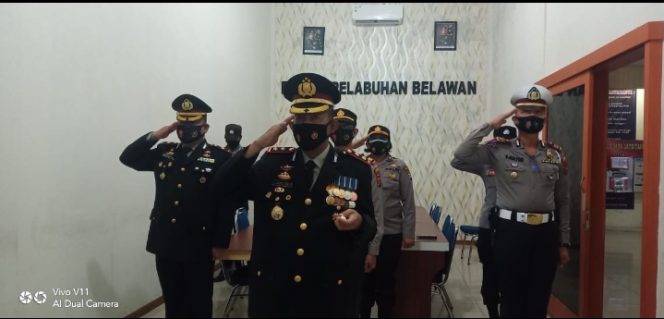 
					Polres Pelabuhan Belawan Ikuti Giat Upacara Virtual Dalam Peringatan Hari Lahir Pancasila