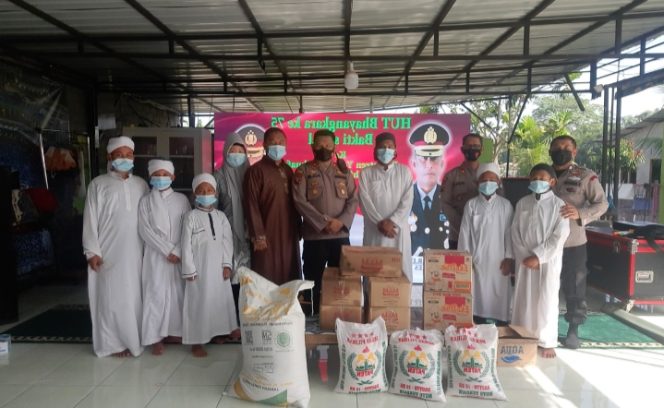 
					Kapolres Pelabuhan Belawan Berikan Paket Sembako Kepada Pesantren Yatim Dhuafa Darul Tahfidz Asy Syairun Dalam Menyambut HUT Bhayangkara ke 75 Tahun