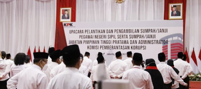 
					Pelantikan Pegawai Negeri Sipil KPK
