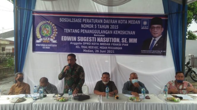 
					Edwin Sugesti Nasution Sosialisasi Perda No.5 Tahun 2015 Tentang Penanggulangan Kemiskinan