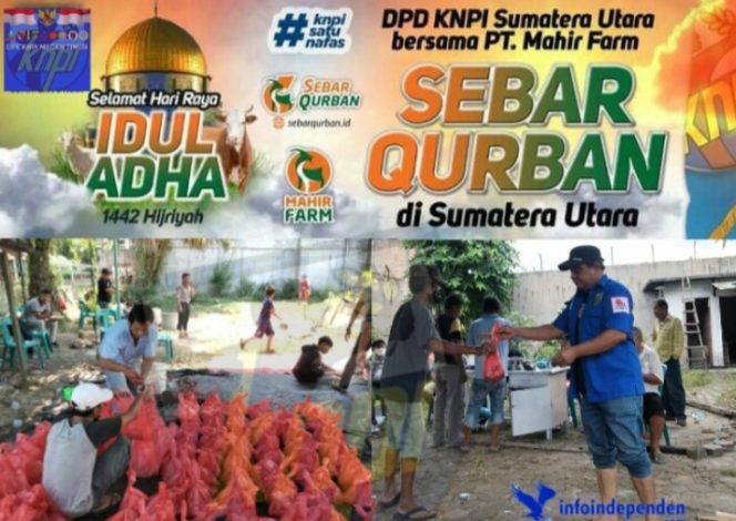 
					DPK KNPI Medan Timur Laksanakan Kegiatan Sebar Qurban