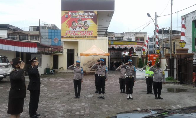 
					Secara Sederhana, Polsek Medan Baru Upacara HUT Dirgahayu Republik Indonesia ke 76