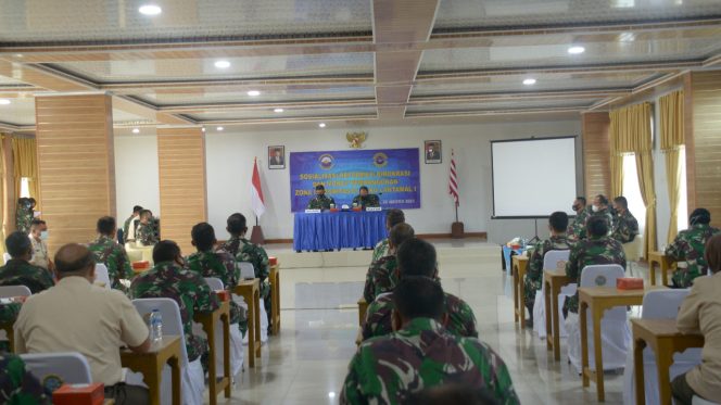 
					TNI AL Lantamal I Laksanakan Sosialisasi Reformasi Birokrasi dan Monev Pembangunan Zona Integritas