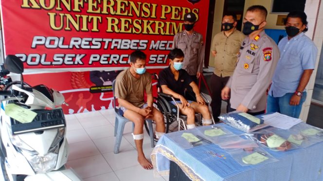 
					Tekab Reskrim Polsek Percut Sei Tuan Hadiahi Dua Spesialis Curanmor Dengan Timah Panas