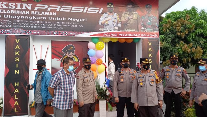
					Kapolres Pelabuhan Belawan Resmikan Gedung Gerai Vaksin Presisi Bhakti Kesehatan Bhayangkara Untuk Negeri