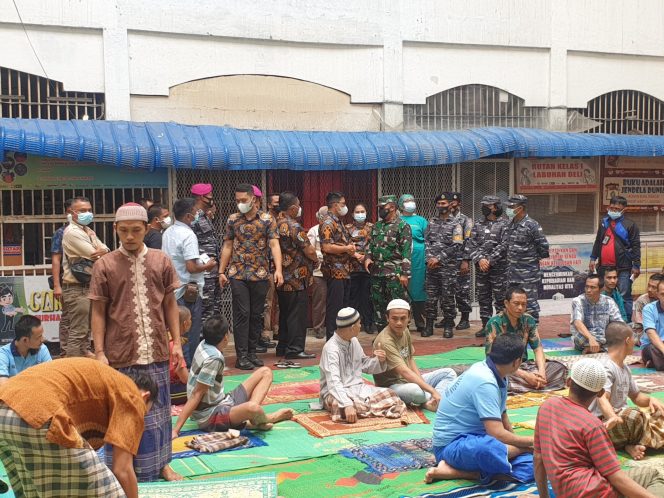 
					TNI AL Lantamal I Sasar Serbuan Vaksin Warga Binaan Lapas Kelas I Labuhan Deli