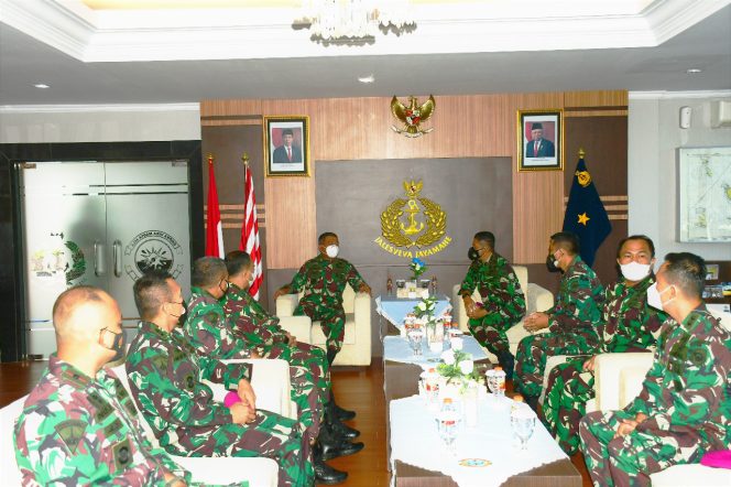
					Courtesy Call Danpasmar 1 Di Mako TNI AL Lantamal I Belawan
