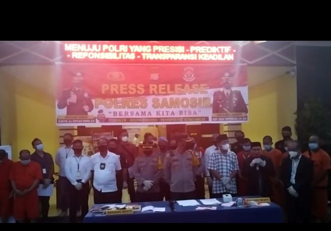 
					Polres Samosir Ungkap 8 Kasus Judi dan Sidik Praktik Prostitusi