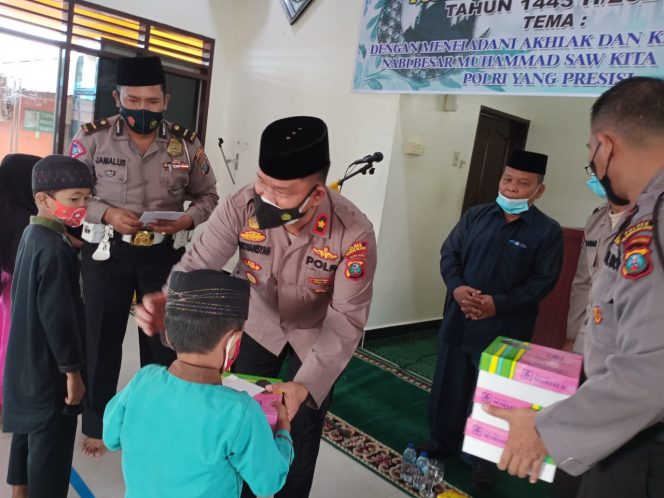 
					Peringati Maulid Nabi Muhammad SAW, Polres Pelabuhan Belawan Santuni Anak Yatim