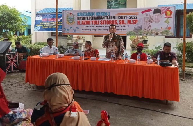 
					SERAP ASPIRASI MASYARAKAT, AZMI YULI GELAR RESES DIKANTOR KELURAHAN MEKAR SENTOSA