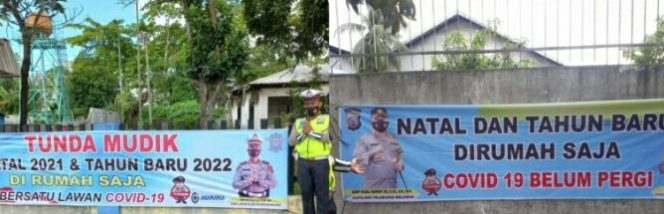 
					SATLANTAS POLRES BELAWAN PASANG BALIHO JELANG OPS LILIN TOBA