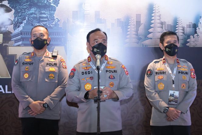 
					Ket foto: Kadiv Humas Polri Irjen Dedi Prasetyo di Bali, Jumat (3/12). (DivHumPolri)