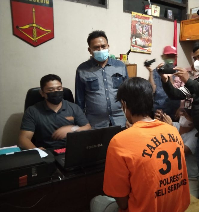 
					Intel Tekap Sat Reskrim Polresta Deli Serdang Mengamankan Satu Orang Pelaku  Penjambretan