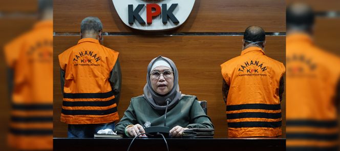 
					Ket foto: Wakil Ketua KPK Lili Pintauli Siregar saat jumpa pers, Kamis (3/2/2022). (HumKPK)
