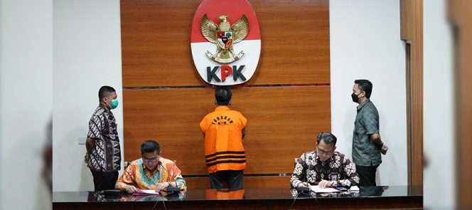 
					Ket foto: Karyoto dalam konferensi pers di KPK, Rabu (3/8/2022). (HumKPK)