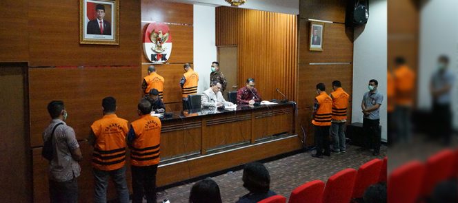 
					Ket foto: Ketua KPK Firli Bahuri saat jumpa pers di kantornya, Jakarta Selatan, Jumat (12/8/2022). (HumKPK)