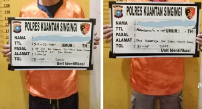 
					Sat Reskrim Polres Kuansing Berhasil Amankan Dua Orang Pelaku Penyalahgunaan BBM Bersubsidi