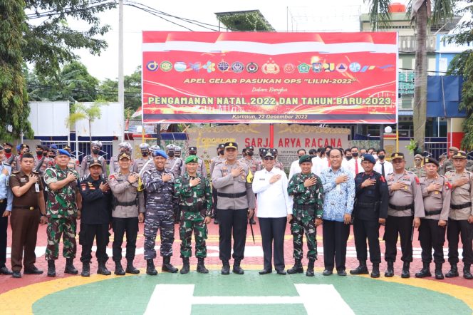 
					Kapolres Karimun Pimpin Apel Gelar Pasukan Ops Lilin Seligi 2022