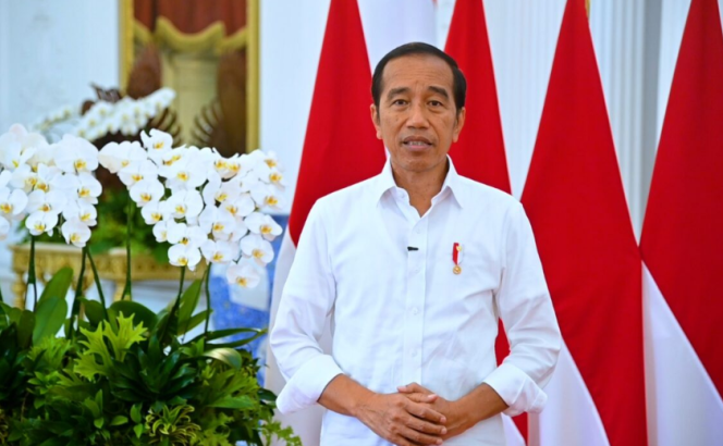 
					Ket foto: Presiden Joko Widodo menyampaikan keterangannya pada Senin, 27 Maret 2023, di Istana Merdeka Jakarta. Foto: BPMI Setpres

