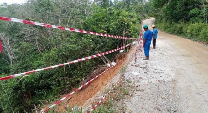 
					Akses Jalan Kabupaten Penghubung Desa Bukit Petaling Terancam Putus