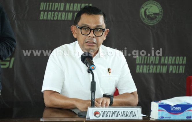 
					Ket foto: Direktur Tindak Pidana Narkoba Bareskrim Polri Brigjen Mukti Juharsa.