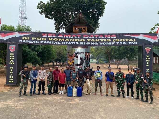 
					Cegah Pelintas Perbatasan Negara Ilegal, Satgas Yonif 726/Tml Ambil Sikap Tegas