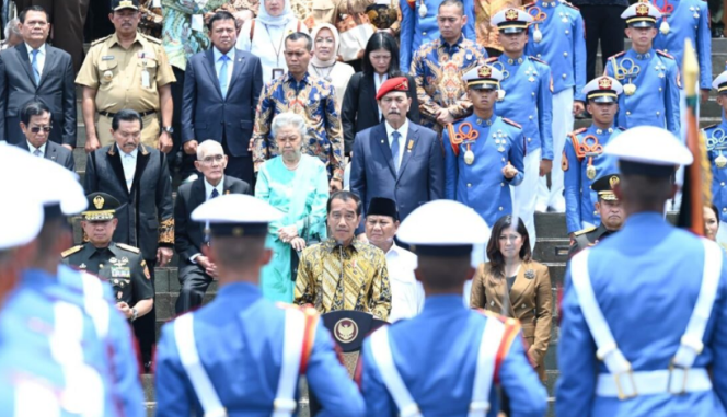 
					Ket foto: Presiden Joko Widodo meresmikan Graha Utama Akademi Militer (Akmil) di Kabupaten Magelang, Provinsi Jawa Tengah, pada Senin, 29 Januari 2024. Foto: BPMI Setpres/Kris.