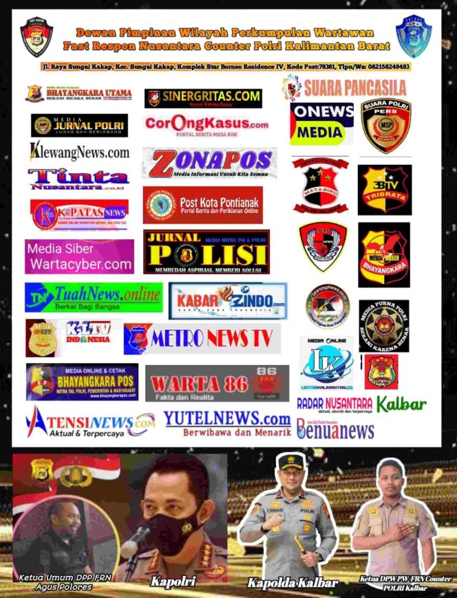 
					Ketua DPW PW-FRN Counter Polri Kalbar Apresiasi Kapolda Kalbar atas Respon Cepat Tangani Kasus di Awal Tahun 2024
