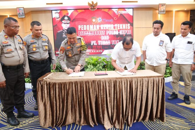 
					Ditpamobvit Polda Kepri Laksanakan Penandatanganan Pedoman Kerja Teknis Tahun 2024