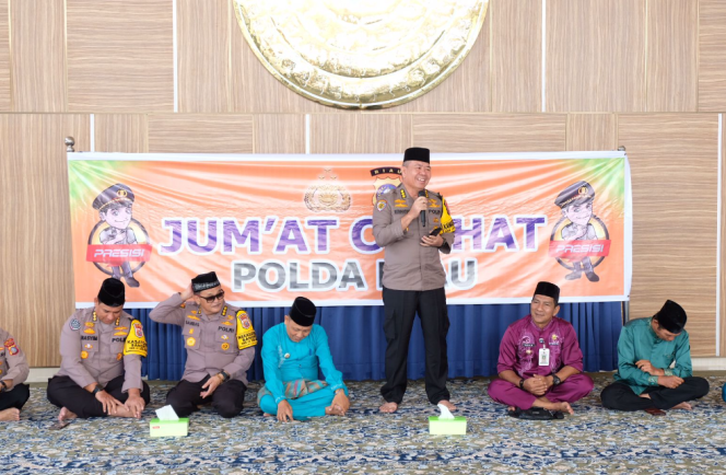 
					Jumat Curhat Polda Riau, Mendengar Aspirasi Masyarakat Di Bulan Suci Ramadhan