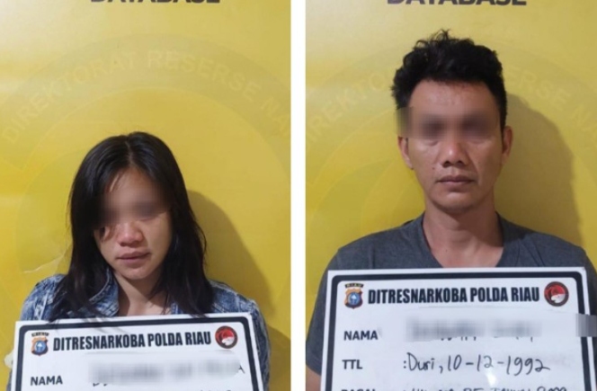 Ket foto: Inisal DS (23) dan suaminya AZ(32).