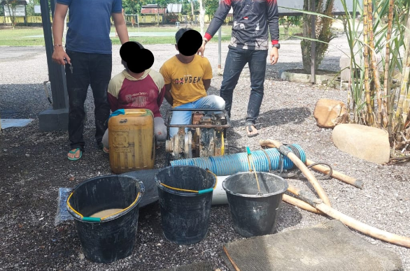 Ket foto:, Penangkapan dua pelaku PETI.