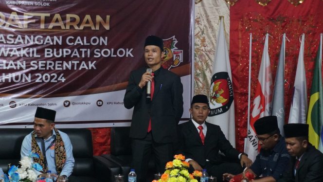 
					Paslon JFP – Chandra Menjadi Pasangan Pertama Yang Mendaftar Ke KPU Kabupaten Solok