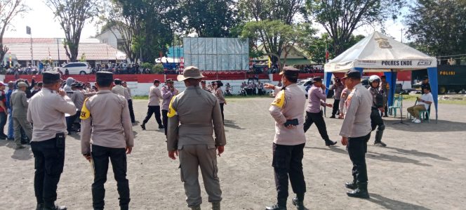 
					Polres Ende Gelar Simulasi Pengamanan Pilkada Operasi Mantap Praja Turangga Tahun 2024