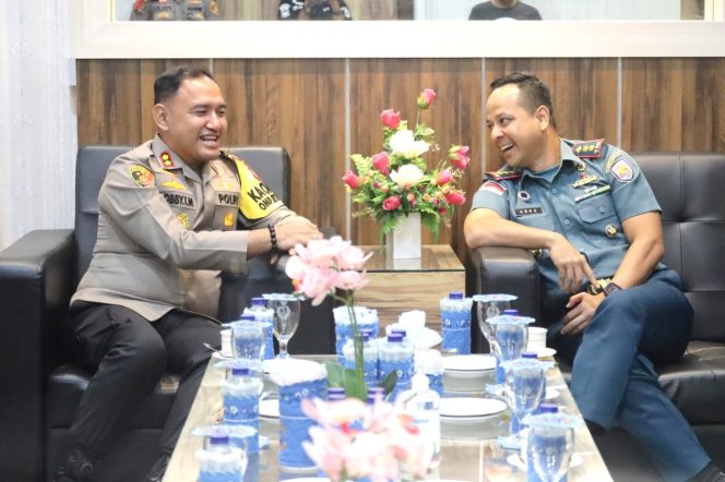 
					Tingkatkan Sinergitas TNI/Polri, Kapolres Karimun Berkunjung ke Mako Lanal Tanjung Balai Karimun
