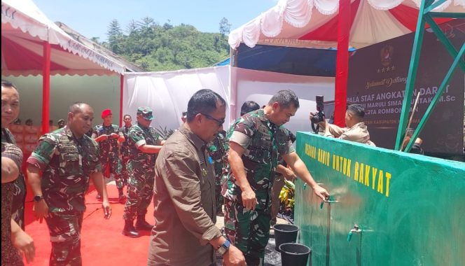 
					Resmikan 2.700 Titik Air Bersih, TNI AD Jawab Kebutuhan Vital Rakyat