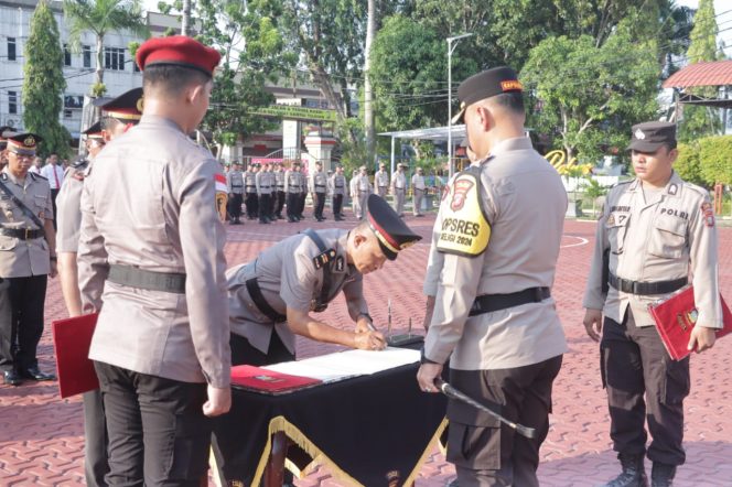 
					Kapolres Karimun Pimpin Upacara Sertijab Sejumlah PJU Polres Karimun