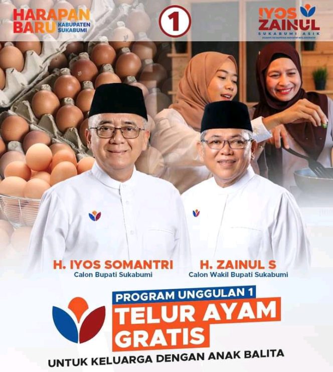 
					Program Unggulan H. Iyos Somantri dan H. Zainul S, Bagi Telur Ayam Gratis di Sukabumi