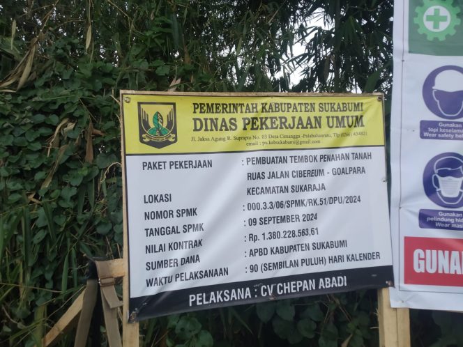
					Kurangnya Pengawasan, Pekerjaan Proyek TPT Ruas Jalan Cibeureum – Goalpara Tidak Memakai APD Lengkap