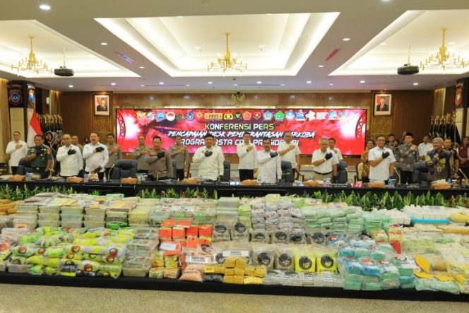 
					Polri Ungkap Barang Bukti Narkoba Senilai Rp 2,88 Triliun, Ini Jumlah Kasusnya